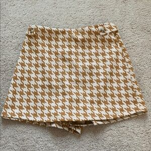 Altar’d State Skort - Brown and White - XS